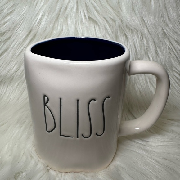 Rae Dunn Bliss Mug with blue interior - Picture 1 of 4